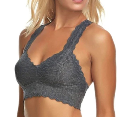 Lace bralette charcoal - in,